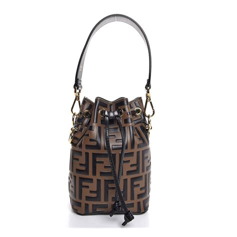 new fendi selleria black leather|Fendi Mon Tresor Black Selleria Calfskin Leather Bucket Bag .